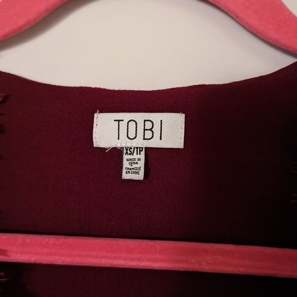 Tobi Sophia Wine Lace Dress - Picture 13 of 14